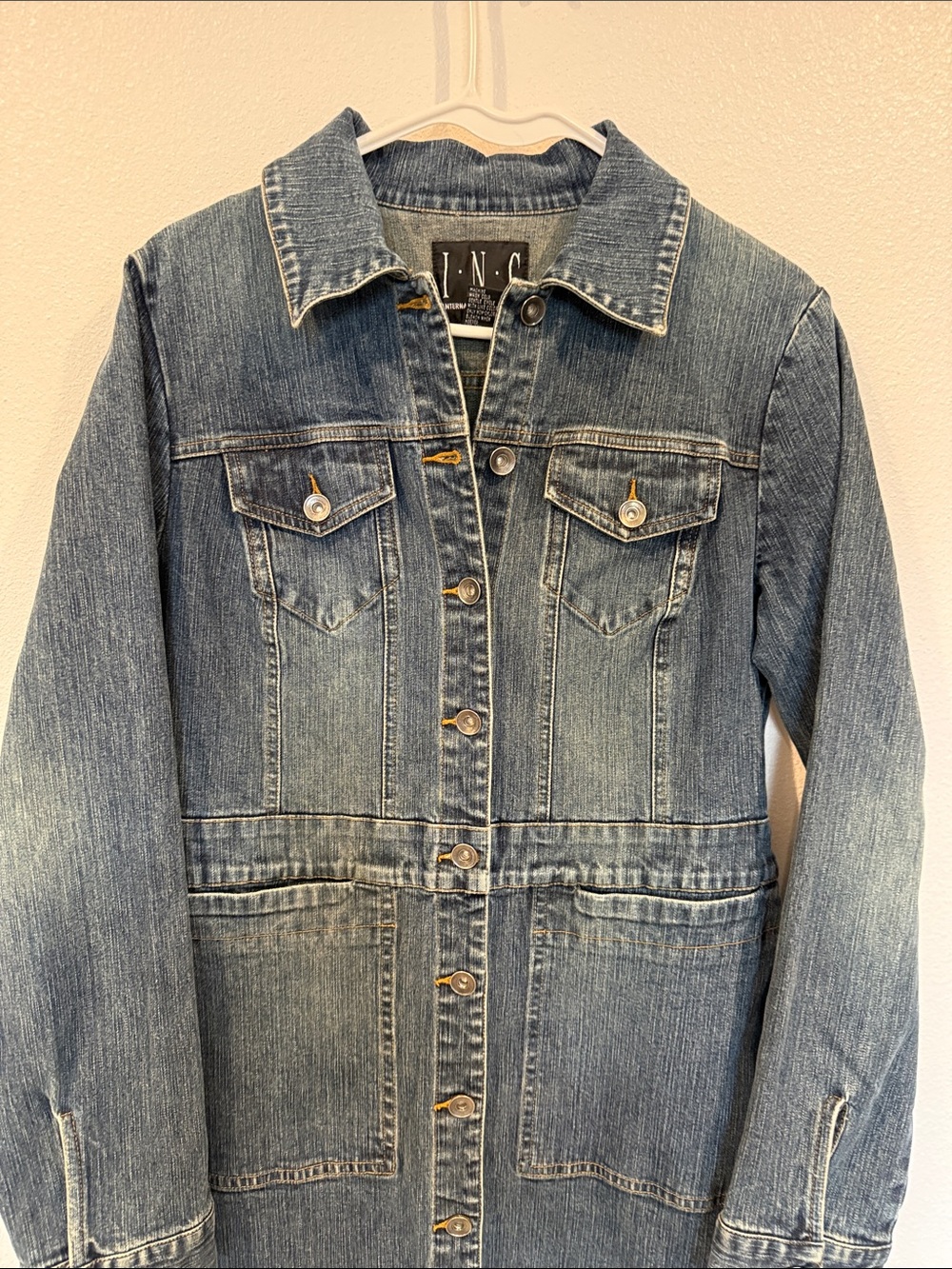 INC Vintage Denim Button-Up Dress - Picture 3 of 6